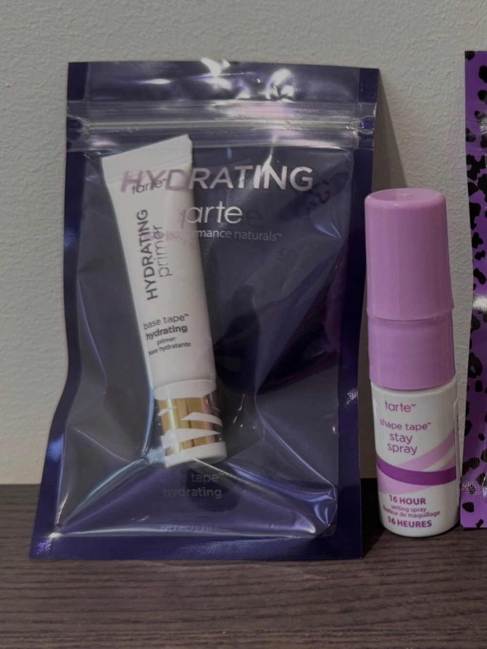 Tarte Base Tape Hydrating Primer and Shape Tape Stay Spray